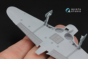 La-5 Detailing Set Pt.3: Landing gear doors, Flaps cover, hatches and panels (Zvezda) (with 3D-printed resin parts) 