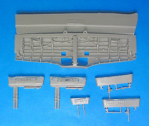 Additions (cast) 1/48 P-51B/C Mustang wheel wells set (for Tamiya/ICM) (Vector) 