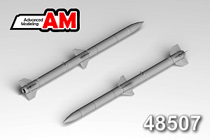 Additions (3D resin printing) 1/48 Aircraft guided missile AIM-120D (Advanced Modeling) 