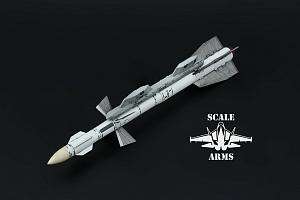 Additions (3D resin printing) 1/48 R-27ER missile with launcher (Scale Arms)