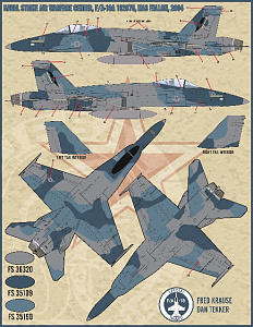 Decal 1/32 McDonnell-Douglas F/A-18C Hornet 164277 (Furball Aero-Design)