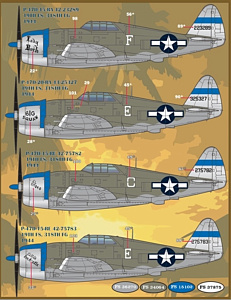 Decal 1/48 Colors & Markings of Republic P-47s Thunderbolts Part 3t (Furball Aero-Design)