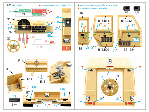 Mercedes-Benz Wolf SSA 3D-Printed & coloured Interior on decal paper (Neverland Hobby) (with 3D-printed resin parts) 