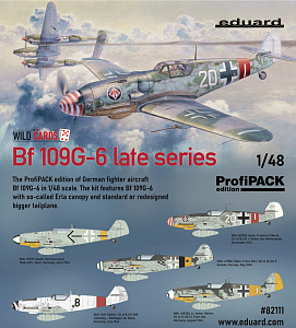 Model kit 1/48 Messerschmitt Bf-109G-6 late series ProfiPACK (Eduard kits)