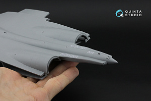 Su-30SM Exterior Set: Trims, Hatches and Panels, Gun barrel, OLS & Refuel probe (Zvezda) (with 3D printed resin and metal parts)