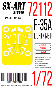 Paint Mask 1/72 F-35A Lightning II (Звезда / Italeri / Tamiya)