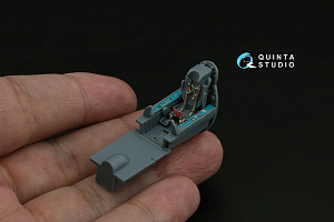 MiG-21bis late 3D-Printed & coloured Interior on decal paper (Eduard) (with 3D-printed resin parts)