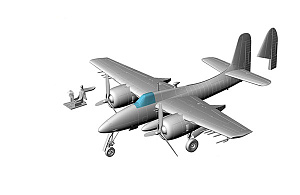 Model kit 1/72 Grumman F7F-3 / F-3K Tigercat single seat (FLY)