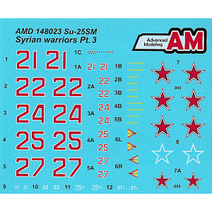 Decal 1/72 Su-25SM Syrian Warriors Pt.1 (Advanced Modeling) 