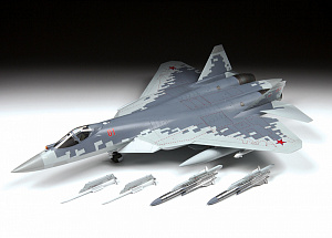 Model kit 1/48 Sukhoi Su-57 Frazor (Felon)  (Zvezda)