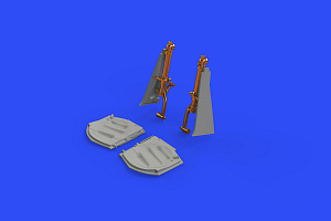 Aircraft detailing sets (metal) 1/48 North-American P-51D-5 Mustang undercarriage legs BRONZE (designed to be used with Eduard kits) 