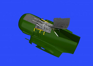 Additions (3D resin printing) 1/48 Focke-Wulf Fw-190A-4 fuselage guns (designed to be used with Eduard kits)