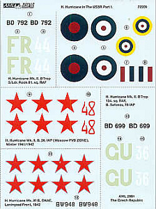 Decal 1/72 Hawker Hurricanes in Soviet service Pt 1 (4) (AML)