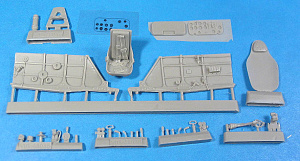 Additions (cast) 1/48 La-5 Cockpit Set (ZVE kit) (Vector) 