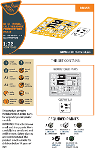 Photo Etching Kit Mitsubishi Ki-51 Sonia PE parts (all versions) (designed to be used with Clear Prop Models kits)