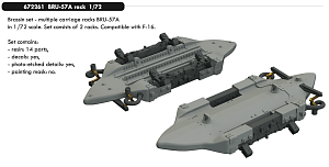 Additions (3D resin printing) 1/72 BRU-57A rack