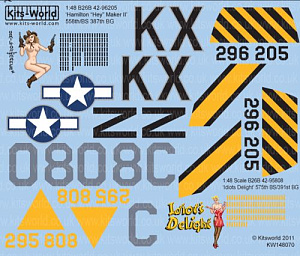 Decal 1/48 Martin Marauders B-26B-55-MA (Kits-World)
