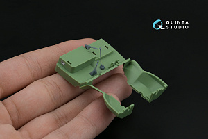 URAL 4320 3D-Printed & coloured Interior on decal paper (KittyHawk/Zimi model) (with 3D-printed resin parts)