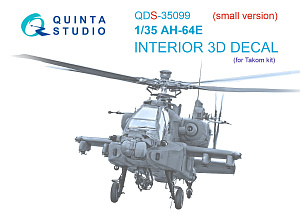AH-64E 3D-Printed & coloured Interior on decal paper (Takom) (Small version)