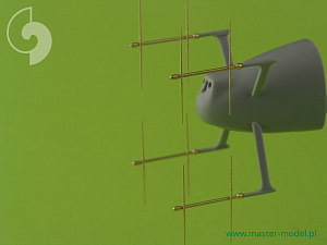 Aircraft detailing sets (brass) 1/72 German radar FuG 220 Lichtenstein SN-2 (used on nightfighters Messerschmitt Bf-110, Junkers Ju-88 and others) 