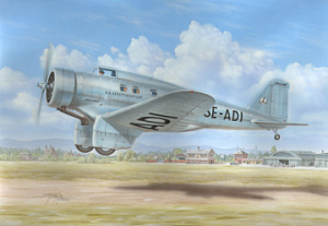 Model kit 1/72 Northrop Delta 1A/1B/1C Civilian Version "Swedish (Frrom-Azur)
