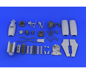 Additions (3D resin printing) 1/48 Spitfire Mk. IX Advanced (designed to be used with Eduard kits)