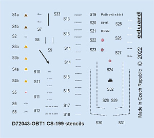 Decal 1/72 CS-199 stencils (EDU)