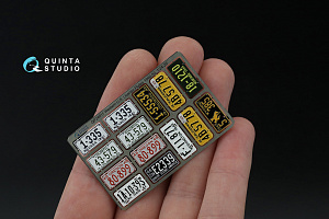 Western U.S. License Plates 1940-1950 (All kits) (with metal base)