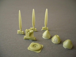Additions (3D resin printing) 1/48 MiG-3 - Propeller set (TRUMP)