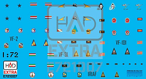 Decal 1/48 F-14A/D Helmet & dress sewing markings Vol.1 (HAD)