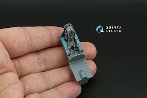 MiG-21MF (Moscow plant) 3D-Printed & coloured Interior on decal paper (Eduard) (with 3D-printed resin parts)