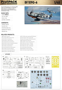 Model kit 1/48 Messerschmitt Bf-109G-6  ProfiPACK edition (Eduard kits)