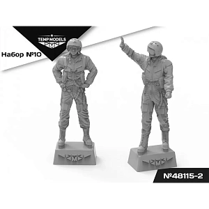 Figures (resin) 1/48 VMSK PILOTS Set No.10-2 (Temp Models)