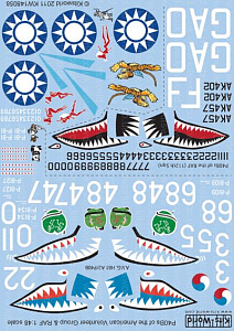 Decal 1/48      Re-printed! Curtiss P-40B Tomahawk of the RAF (112th Sqn) & the American Volunteer Group [Mk.II] 