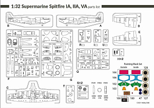 Model kit 1/32 Supermarine Spitfire Mk.IA Revell + CARTOGRAF + PMASK + RESIN (Hobby 2000)