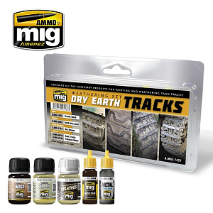 Dry Earth Tracks Weathering Set (Ammo Mig)