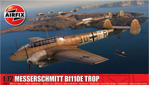 Model kit 1/72 Messerschmitt Bf-110E/E-2 TROP (Airfix) (damage box)