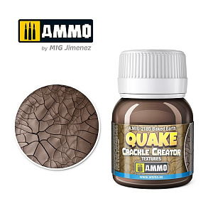 QUAKE CRACKLE CREATOR TEXTURES Baked Earth (40mL) (Ammo Mig)