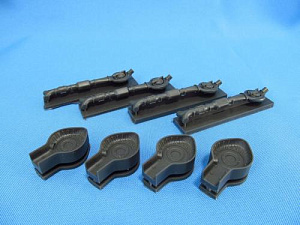 Additions (3D resin printing) 1/32 Consolidated B-24D/B-24J Liberator Turbo-chargers (designed to be used with Hobby Boss kits) Set contains resin parts for detailing engine turbochargers of the aircraft