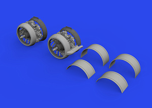 Additions (3D resin printing) 1/48 Bristol Beaufort Mk.I engines (designed to be used with ICM kits) 