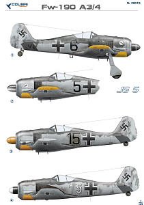 Decal 1/48 Fw-190 A3 JG 5 (Colibri Decals)