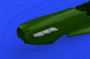 Additions (3D resin printing) 1/48 Supermarine Spitfire Mk.I exhaust stacks (designed to be used with Eduard kits) 