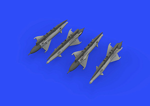 Additions (3D resin printing) 1/72 Mikoyan MiG-21MF armament (designed to be used with Eduard kits)