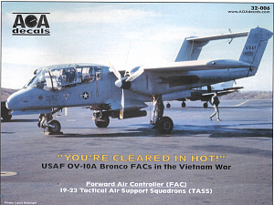 Decal 1/32 North-American/Rockwell OV-10A Broncos (USAF Vietnam War) (AOA Decals)