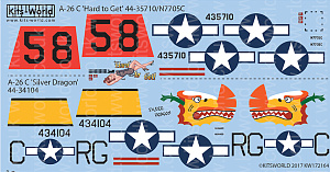 Decal 1/72 Douglas A-26C Douglas invader (Kits-World)