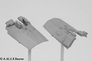 Additions (3D resin printing) 1/48 SEPECAT Jaguar Gr.1A Cab Upgrade Kit (A.M.U.R.Reaver) 