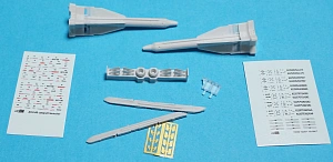 Additions (3D resin printing) 1/72 Aircraft guided missile Kh-29L with launcher AKU-58 (Advanced Modeling) 