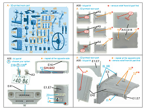 Toyota FJ43 Land Cruiser series 3D-Printed & coloured Interior on decal paper (AK Interactive) (with 3D-printed resin parts) 