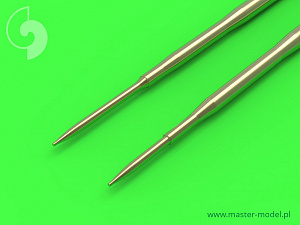 Aircraft detailing sets (brass) 1/72 Mikoyan MiG-17A/MiG-17P/MiG-17F (Fresco A, B, C) - 37mm and 23mm gun barrels set & Pitot Tubes