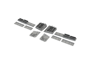 Additions (3D resin printing) 1/48 Curtiss P-40E Warhawk gun bays 3D-Printed 1/48 (designed to be used with Eduard kits)